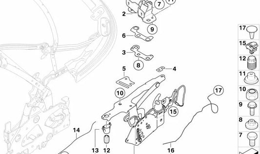 OEM hexagonale Schraube 07147236255 für BMW E88. Original BMW.