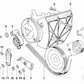 Correa acanalada para BMW Serie 8 E31 (OEM 11281736999). Original BMW