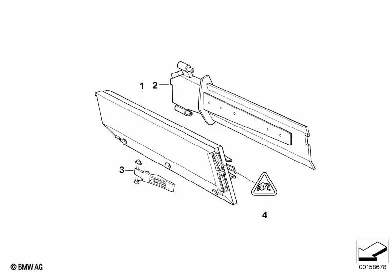 Unidad de Control del Climatizador Automático para BMW Serie 5 E34, Serie 7 E32 (OEM 64118367839). Original BMW.