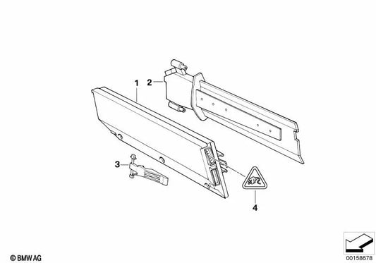 Unidad de Control del Climatizador Automático para BMW Serie 5 E34, Serie 7 E32 (OEM 64118367839). Original BMW.