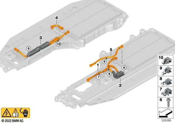 Conector de módulo para BMW G60, G70 (OEM 61278845018). Original BMW