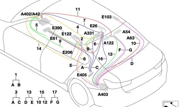 Módulo de carga inalámbrica OEM 61115A3B519 para BMW G26 (Serie 4 Gran Coupé). Original BMW.