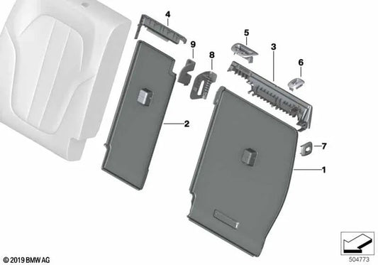 Blenda Verriegelungsschloss für BMW X5 G05, G05N, X7 G07, G07N (OEM 52208491151). Original BMW.