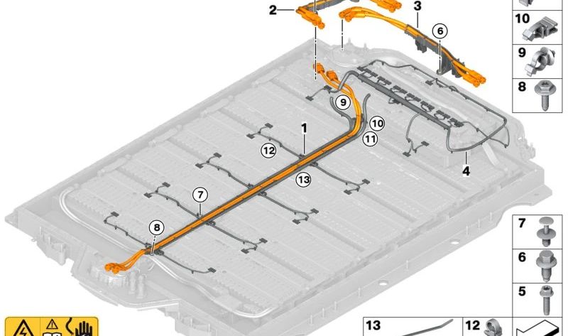 CLIP OEM 12517577338 for BMW I20. Original BMW.