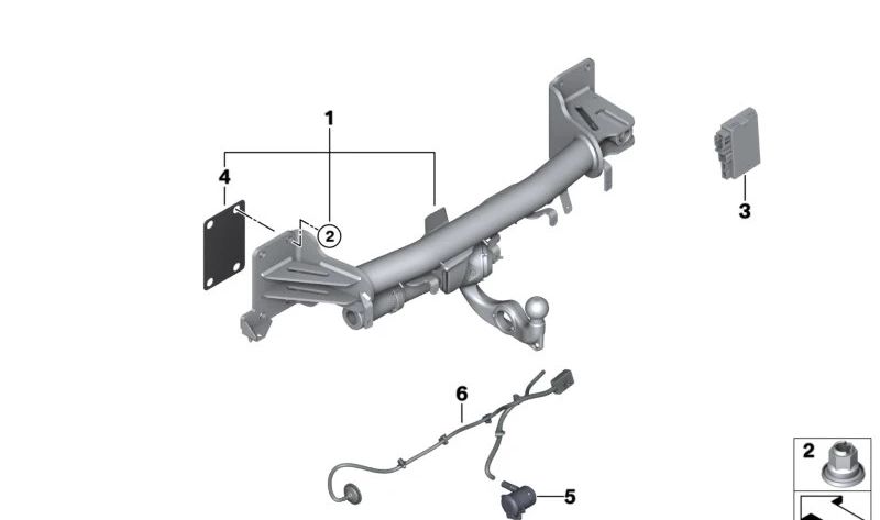 Wiring for BMW X5 G05, G05N, X6 G06, G06N (OEM 61129834453). Genuine BMW