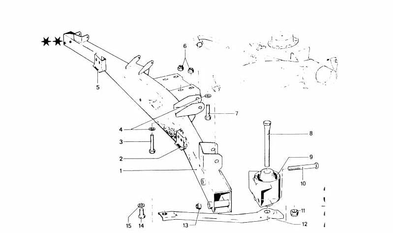 Cojinete de goma para BMW E46, F30, F80 (OEM 33333428100). Original BMW