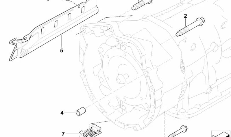 Protección térmica OEM 24007564912 para BMW E70, E71. Original BMW.