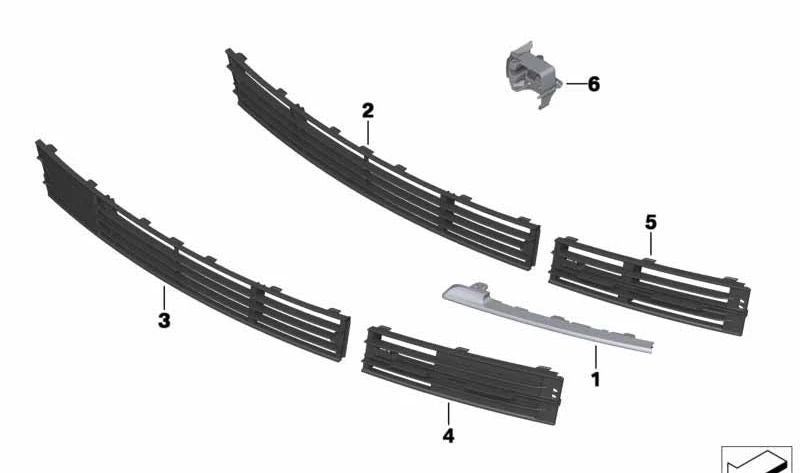 Moldura lateral derecha OEM 51137295356 para BMW Serie 7 (F01, F02). Original BMW.