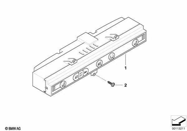 Centro de control de la consola central para BMW Z4 E85 (OEM 61316913117). Original BMW