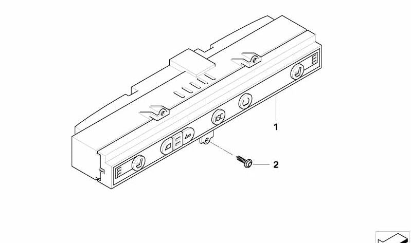 Modulo di controllo della console centrale 61317839178 per BMW E85 Z4. BMW originale.