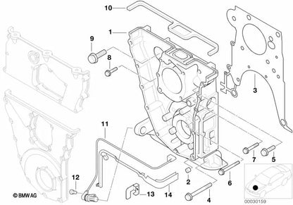 Soporte para BMW Serie 3 E36 (OEM 12141743198). Original BMW