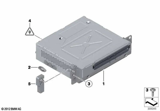 Linker Abstandshalter für BMW F10, F11, F18, F06, F12, F13, F01N, F02N (OEM 65129250695). Original BMW