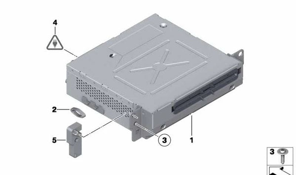 Ordenador de Infoentretenimiento para BMW F10, F11, F18, F06, F12, F13, F01, F02, F04 (OEM 65129170514). Original BMW