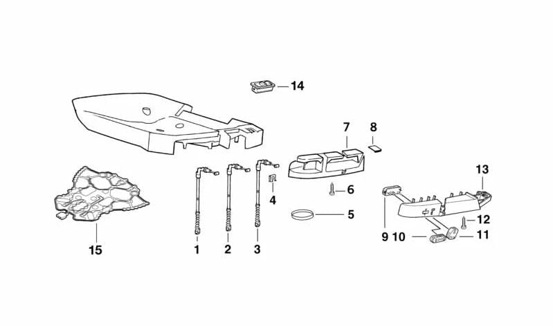 OEM 52108132161 Clip di fissaggio per BMW E36, E39. BMW originale.