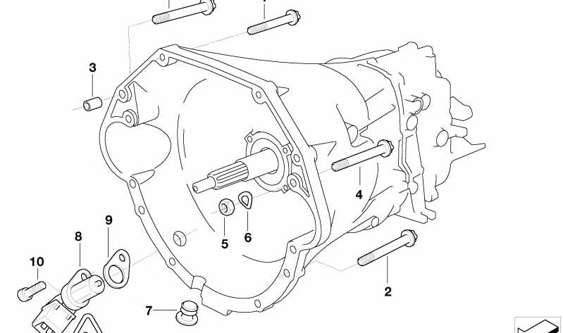 Separador OEM 12141742693 para BMW E39, E38, E31, E52. Original BMW.