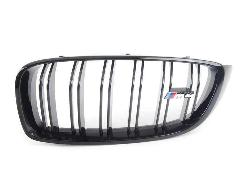 Rejilla Decorativa Frontal / Riñonera Negro Brillo M Performance Para Bmw F82 F83. Original