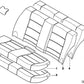 Tapa Cubierta Paramento Isofix Asientos Traseros Para Bmw E46. Original Recambios