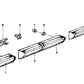 Listón Moldura De Parachoques Pared Lateral Para Bmw E30 2-Puertas 4-Puertas . Original Bmw.