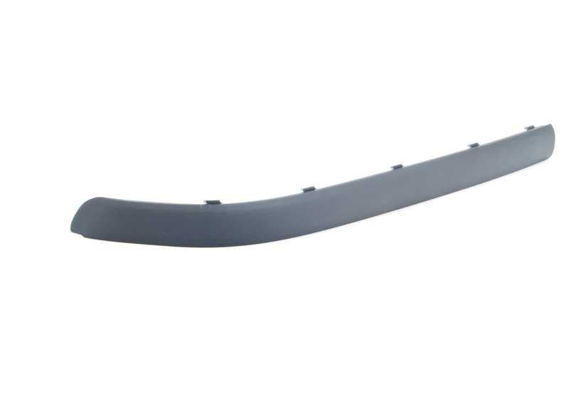 Front left bumper moulding for BMW 3 Series E46 (OEM 51118252791). Original BMW