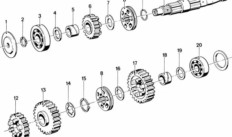 Guardabarros para BMW R248 (OEM 23121230075). Original BMW.