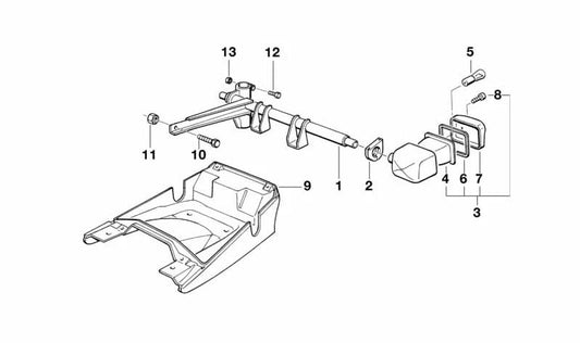 Light screen for BMW R (OEM 63231243445). Genuine BMW.