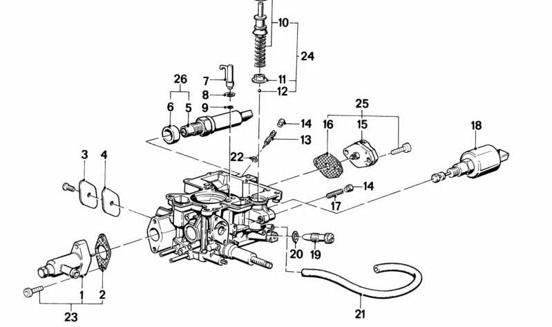 Conjunto de Pistones de Bomba para BMW Serie 3 E21, E30 (OEM 13111705890). Original BMW