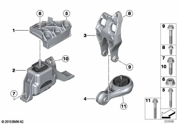 Soporte Pendular para MINI R60, R61 (OEM 22119804893). Original MINI