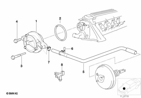 Bomba De Vacío Para Bmw Modelos E36 E46 E34 E39 E38. Original Recambios