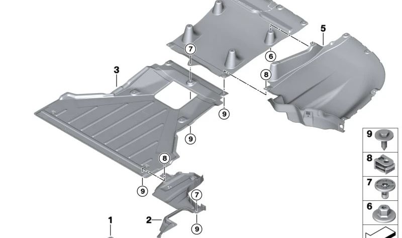 Linea di conservazione posteriore destra per BMW G70 (OEM 51759498308). BMW originale