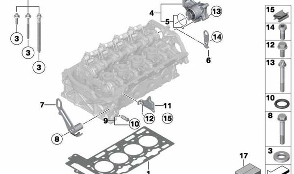 **Protector térmico OEM 11157620991 para BMW F20, F21, F30. Original BMW**