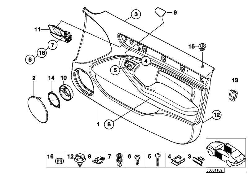 Tapa Tapon Puerta Delantera Para Bmw E46. Original Recambios