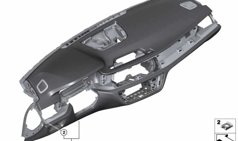 Tablero de Instrumentos de Cuero con Head-Up Display para BMW Serie 7 G11, G12 (OEM 51459388884). Original BMW