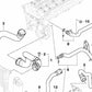 Mangueira de refrigerante OEM 11537510120 para BMW E53. BMW original.