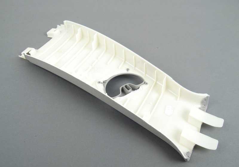 Upper Left B-Pillar Trim for BMW 3 Series E90, E90N, E91, E91N (OEM 51437124785). Original BMW.