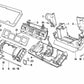 Marco de obturación para BMW Serie 5 E34, Serie 7 E32, Serie 8 E31 (OEM 64111374357). Original BMW.