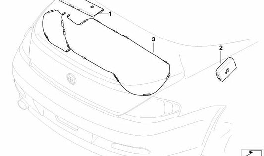 Filtro de Supresión de Interferencias para BMW E64 (OEM 65209167117). Original BMW