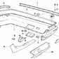 Cobertura izquierda para BMW E34 (OEM 51711946037). Original BMW