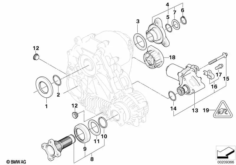 Juego de Actuadores para BMW Serie 3 E90, E90N, E91, E91N, E92, E92N; Serie 5 E60, E60N, E61, E61N (OEM 27107546671). Original BMW