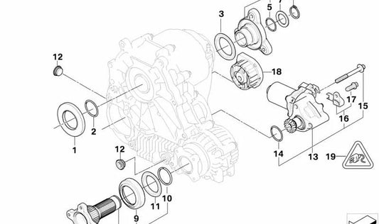 Tornillo de brida para BMW Serie 3 E90, E91, E92, Serie 5 E60, E61 (OEM 27107546672). Original BMW