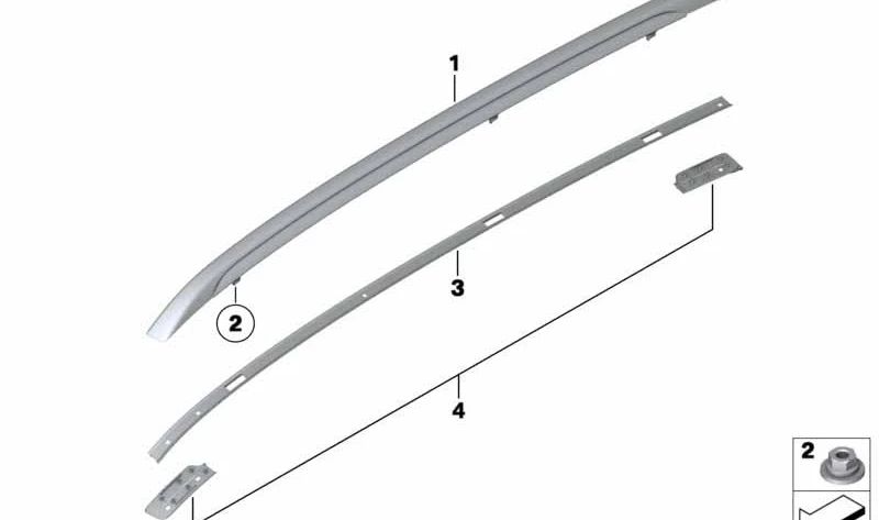 Junta de puerta izquierda OEM 51132990989 para BMW E84 (X1). Original BMW.