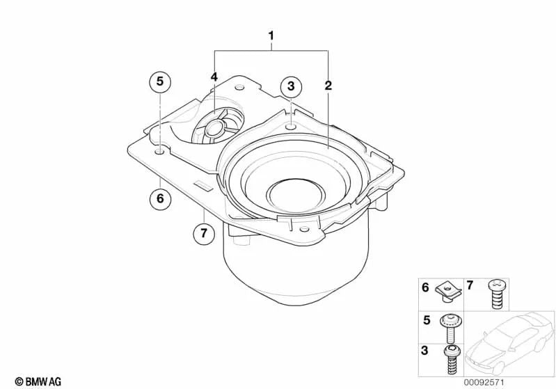 BMW E46, E60N, E61, E61N, E63N, E64, E64N, E65, E66, E31 (OEM 07149156623). BMW originale