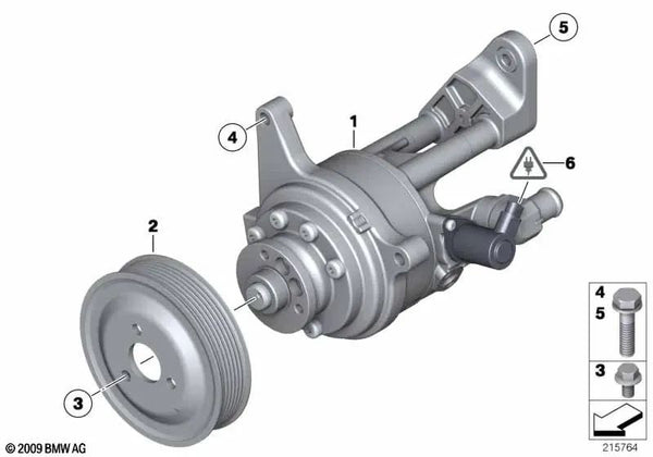 Bomba hidráulica para BMW Serie 5 F10, F11 (OEM 32416850591). Original BMW