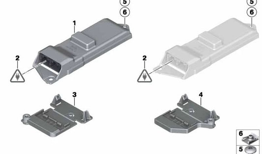 Unidad de control para cinturones electrónicos para BMW F01, F02, F04 (OEM 61359200908). Original BMW