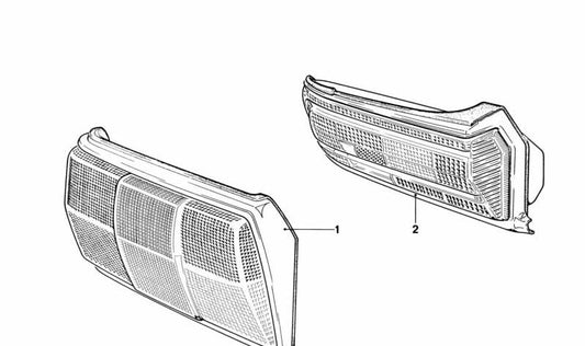 Rechte hintere Pilot -OEM 63211360938 für BMW E12. Original BMW.