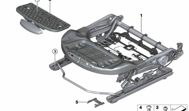 Il meccanismo ha lasciato Sports OEM 52109490103 per BMW G29. BMW originale.