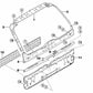 Revestimiento del maletero lado derecho interior para BMW X5 E53 (OEM 51498250110). Original BMW