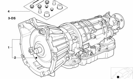 Convertidor de Par para BMW E36, E34 (OEM 24401423393). Original BMW