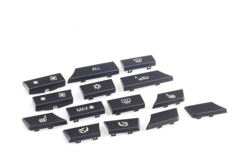 Key Cap Repair Kit for BMW F07, F10, F11, F18, F06, F12, F13, F01, F02, F04 (OEM 61319313923). Original BMW.