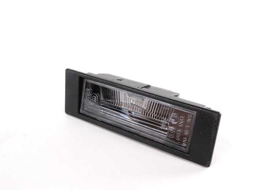 License plate light for BMW 1 Series E81, E87, 6 Series E63, E64, Z4 E85, E86 (OEM 63267165735). Genuine BMW.