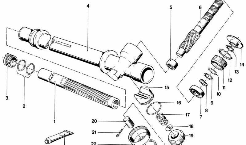 Casquillo guía para BMW E21 (OEM 32111116910). Original BMW